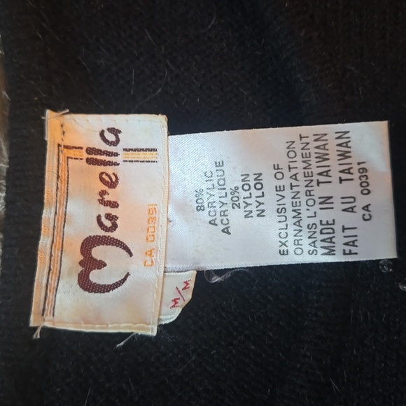 VINTAGE Marella knit sweater with sequins and applique - Picture 8 of 13